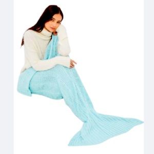 🆕 Missguided Mermaid Fishtail Blankey Blue NWT